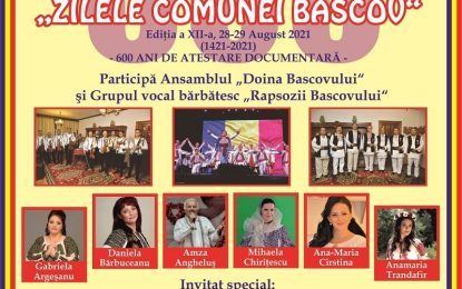 Manifestări cultural-artistice cu prilejul sărbătoririi a 600 ani de atestare documentară a comunei Bascov