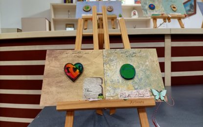 Expoziție de mărțișoare pictate/ create de copiii de la Bascov