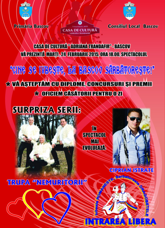 Spectacol ” Cine se iubeste, la Bascov sarbatoreste! ”